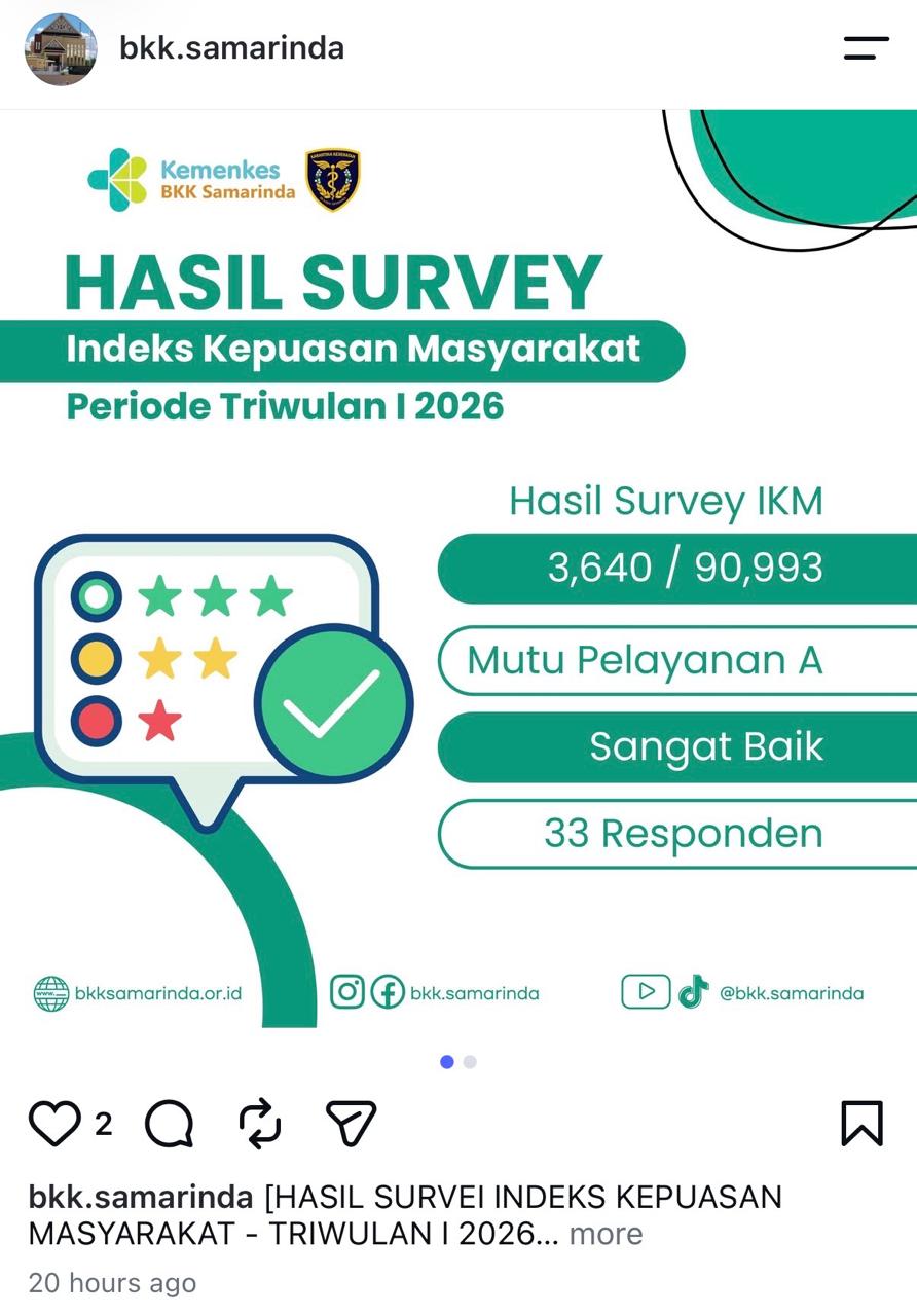Hasil Survei Indeks Kepuasan Masyarakat Triwulan I Tahun 2026